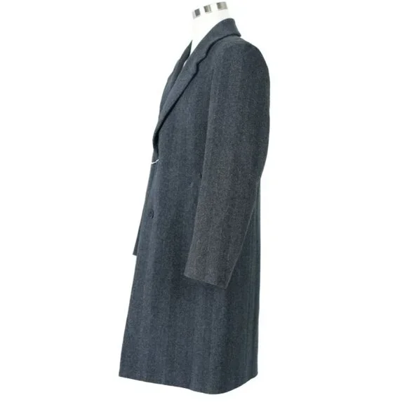 MR. PORTER Cashmere Dress Coat SZ Large - Gray